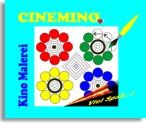 Cinemino Kinoblumen Malereibeet für Kinder, idealer Einstieg für Kinder ab 6 Jahren
