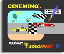 Cinemino Animation Formel Kino Speed für Kinder, idealer Einstieg für Kinder ab 4 Jahren