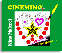 Cinemino Kino-Malerei Herz für Kinder, idealer Einstieg für Kinder ab 6 Jahren