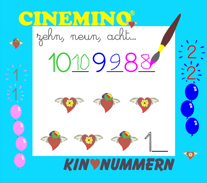 Cinemino Animation Kinonummern für Kinder, idealer Einstieg für Kinder ab 5 Jahren