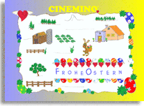 Cinemino Animation Ostern für uns alle, zauberhaftes gestaltetes Geschenk für das Osterfest