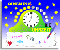 Cinemino Animation Uhrzeit für Kinder, idealer Einstieg für Kinder ab 4 Jahren